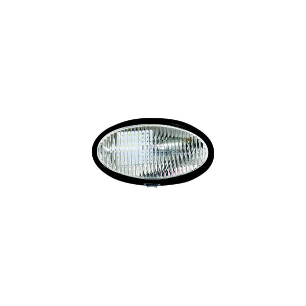 Valterra DG71259VP Oval Porch Light w/Switch, Black w/Clear Lens