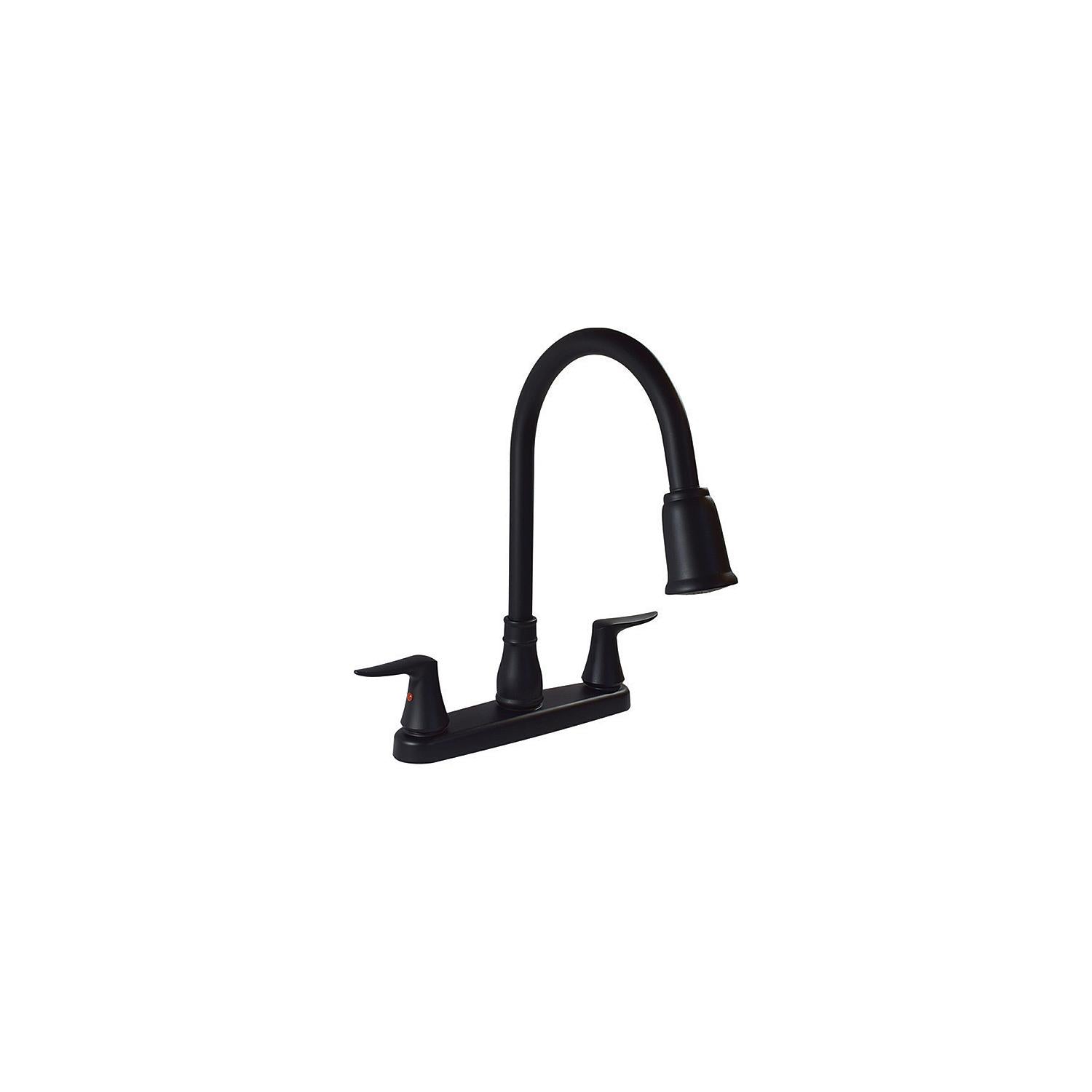 Valterra PF221703 Catalinaâ„¢ Two Handle Kitchen Faucet, Matte Black