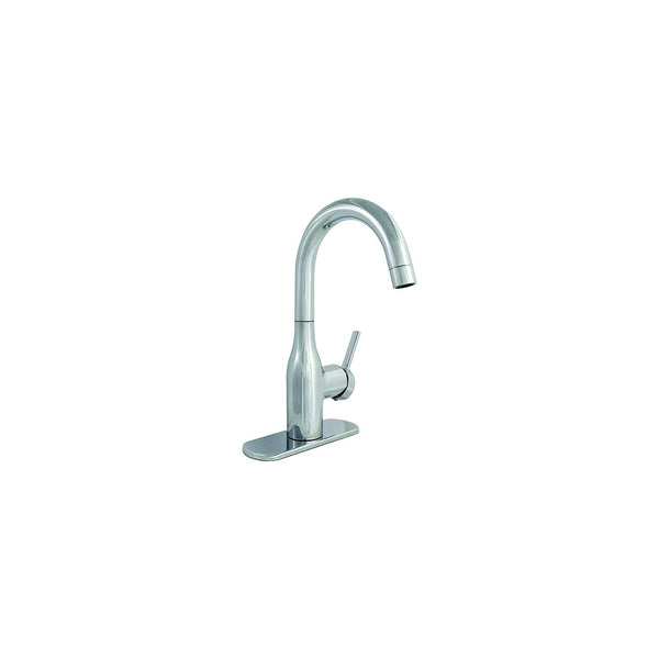 Valterra PF231310 PF231466 8" Premium Power Boost Single Handle Pull Down Kitchen Faucet, Brushed Nickel