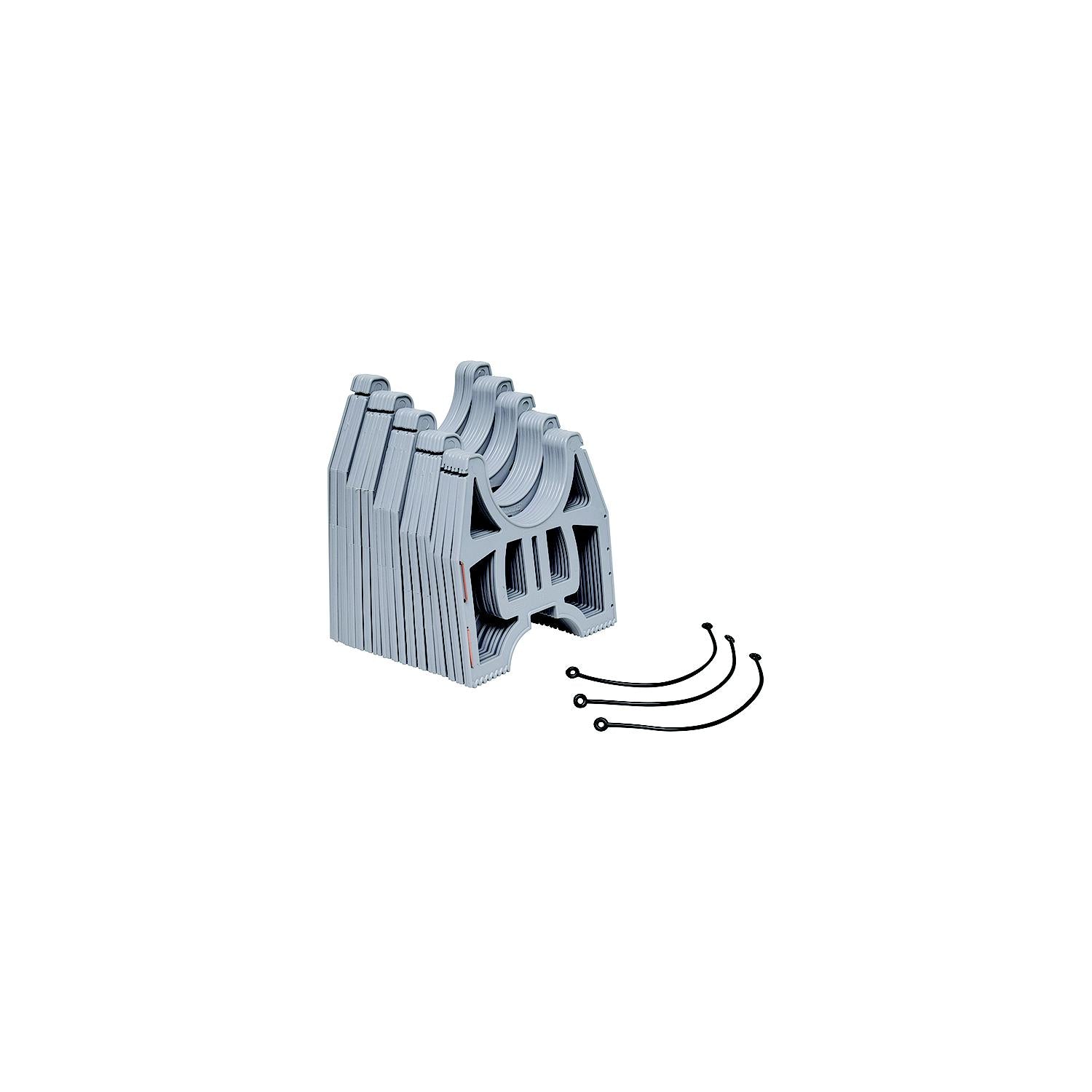 Valterra S1000GLO 10' Low Profile Slunky RV Drain Hose Support, Grey