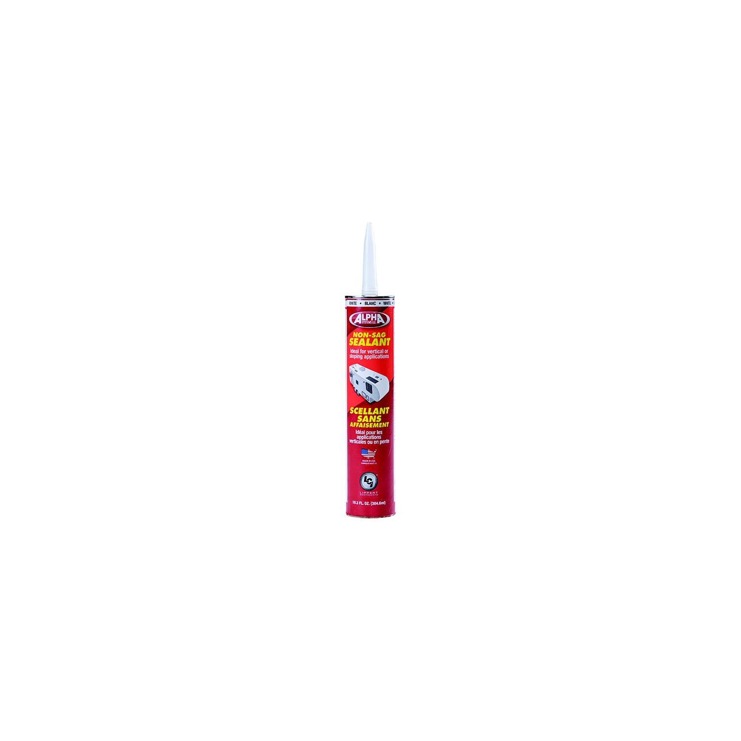 Lippert 862157 Alpha Systems Low VOC Non-Sag Sealant, 10.3 oz., White