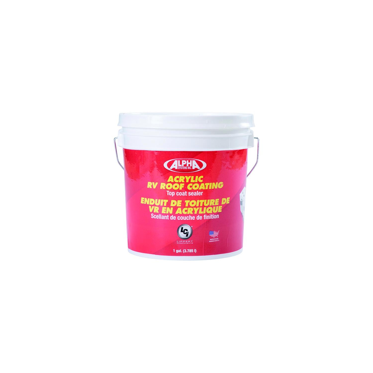Lippert 862401 Alpha Systems Acrylic Rv Roof Coating, Gal.