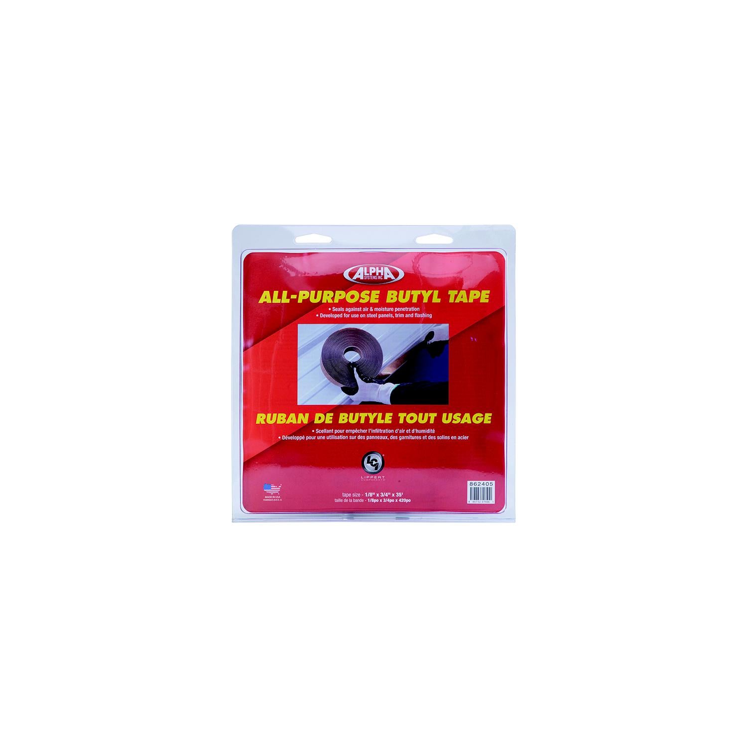 Lippert 862403 Alpha Systems All-Purpose Butyl Tape, 1/8