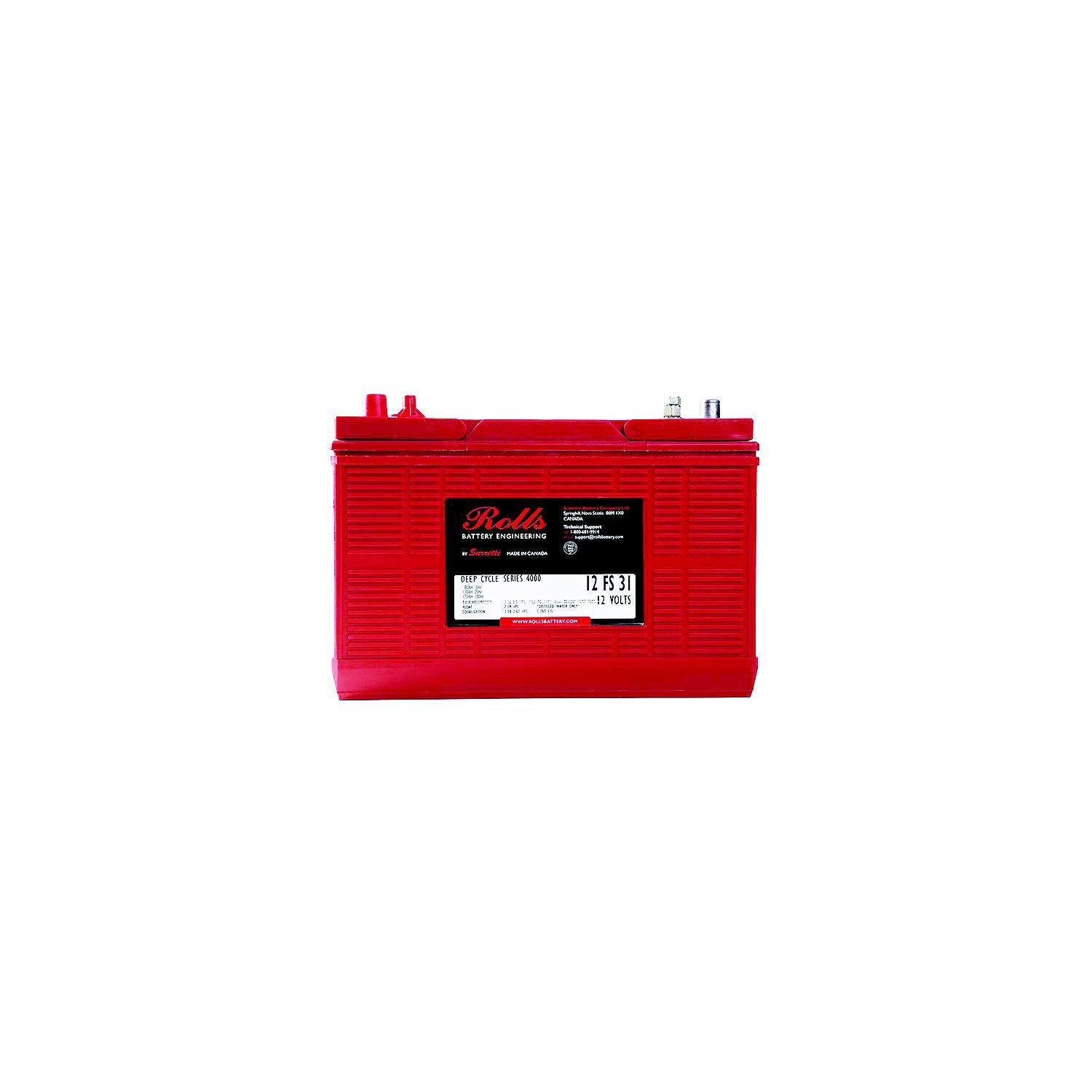 Midstate Battery 12FS31 Rolls Premium Deep Cycle Batteries, 12V, Group 31