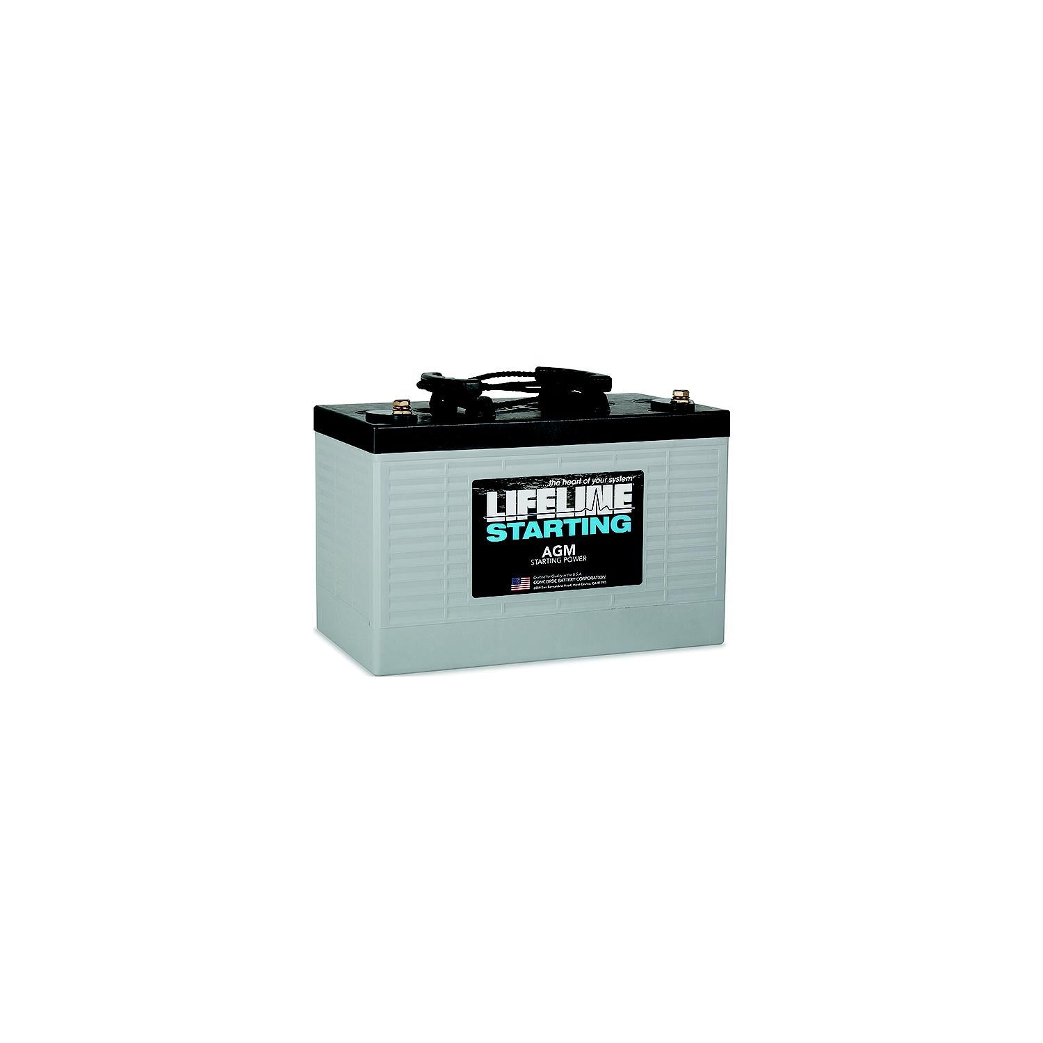 Midstate Battery GPL-2700T Lifeline GPL2700T AGM RV/Marine Starting Battery, 12V, Group 27