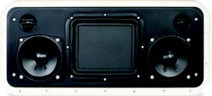 Fusion 010-01790-00 Sound-Panel All-In-One Shallow Mount Speaker System, White, 1 ea.