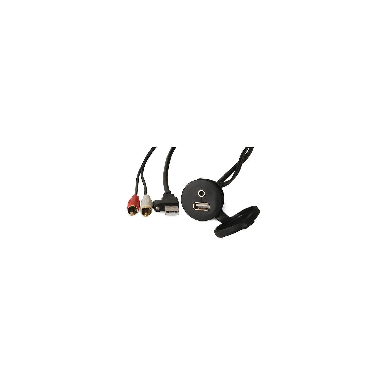 Fusion 010-12381-00 0101238100 Panel Mount USB/3.5mm Aux Connector
