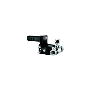 B&W Trailer Hitches TS10047B Tow & Stow Tri Ball Receiver Hitch | Fits Standard 2