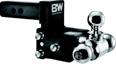 B&W Trailer Hitches TS20048B Tow & Stow Tri Ball Receiver Hitch | Fits 2-1/2