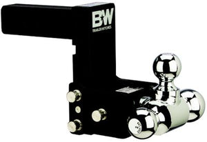 B&W Trailer Hitches TS10048B Tow & Stow Tri Ball Receiver Hitch | Fits Standard 2