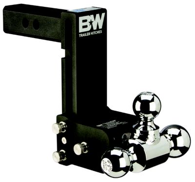 B&W Trailer Hitches TS10049B Tow & Stow Tri Ball Receiver Hitch | Fits Standard 2
