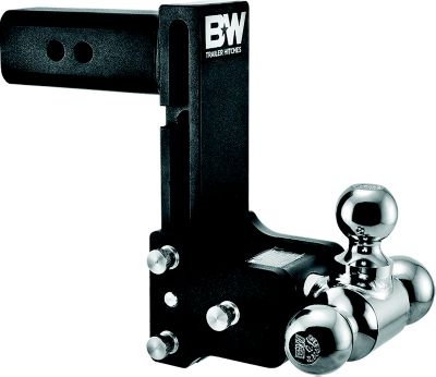 B&W Trailer Hitches TS20049B Tow & Stow Tri Ball Receiver Hitch | Fits 2-1/2