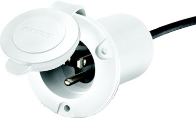 Guest Rec 150PHW Universal AC Plug Holder, White