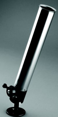 Panther 95-0800 Angler's Pal 950800 Stainless Steel Tube With Black Anodized Aluminum Rod Holder, 10