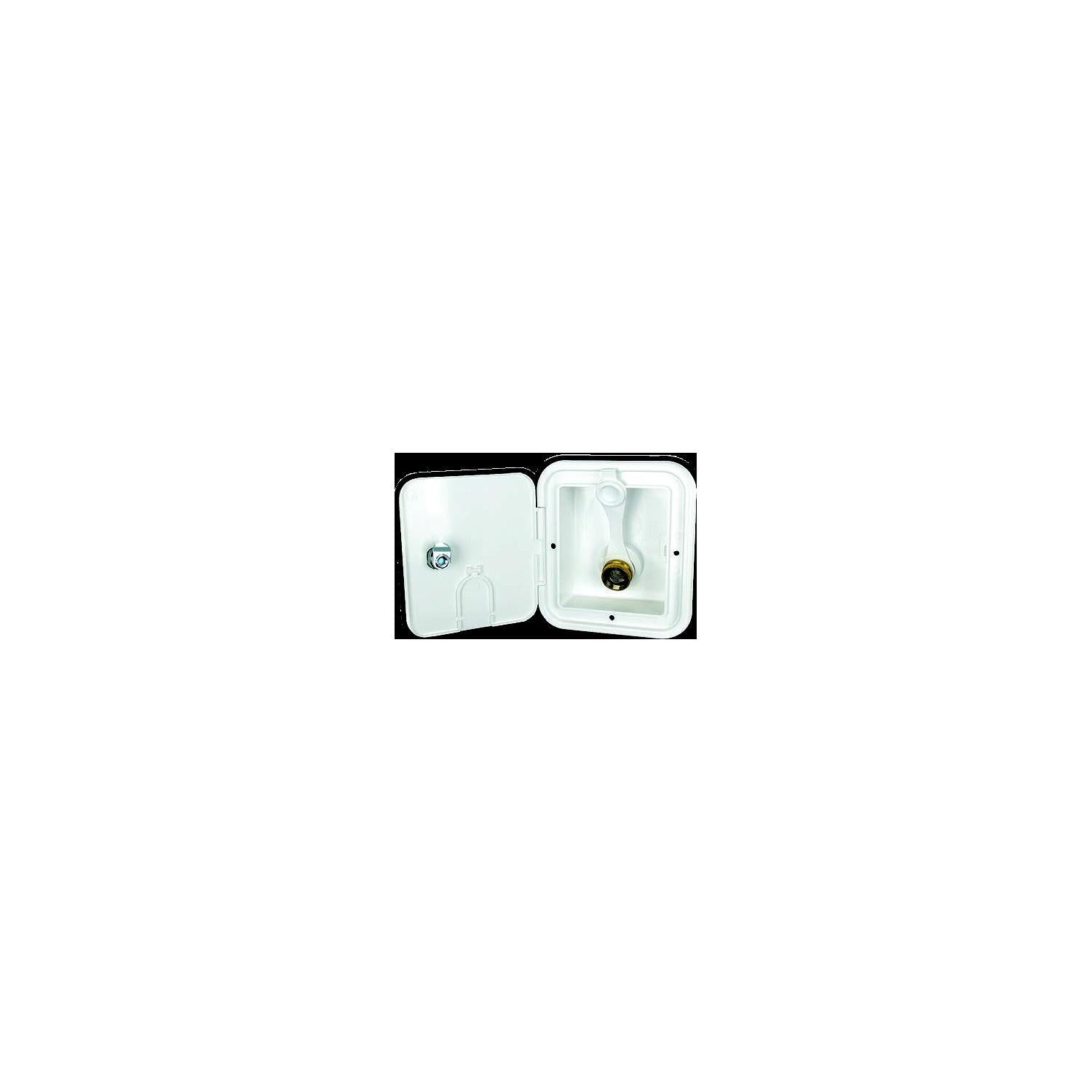 B&B Molders 94225 City Water Hatch w/Brass Check Valve, Polar White