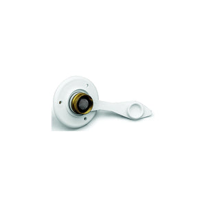 B&B Molders 94234 Replacement Water Flange, Brass Valve, Polar White
