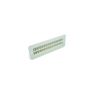 B&B Molders 94259 Floor Register, w/ Damper, Polar White