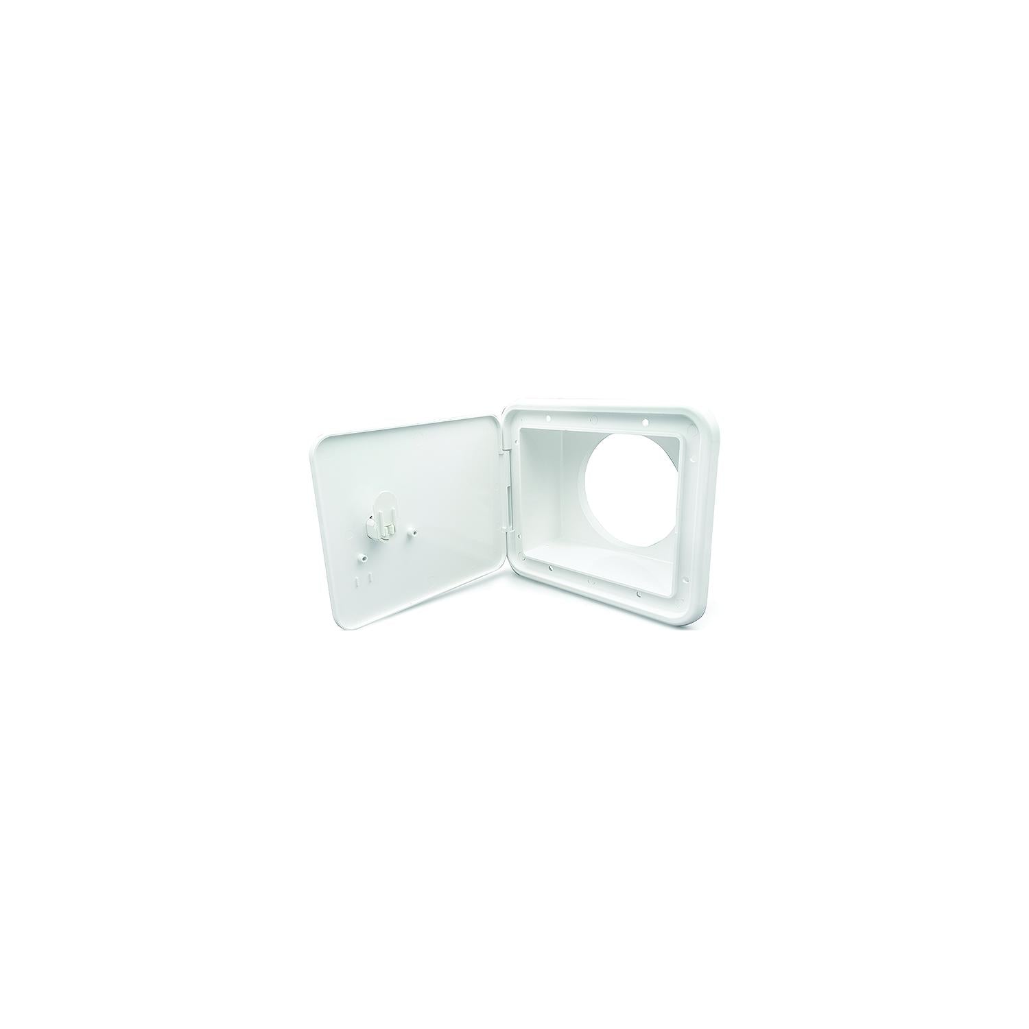 B&B Molders 94302 Sewer Hose/Storage Hatch, Polar White