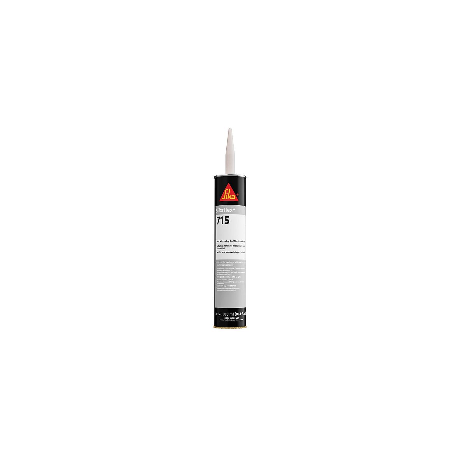 Sikaflex 187690 SikaÂ® SikaflexÂ® 715 Semi Self Leveling Roof Membrane Sealer, 10.1 oz., White