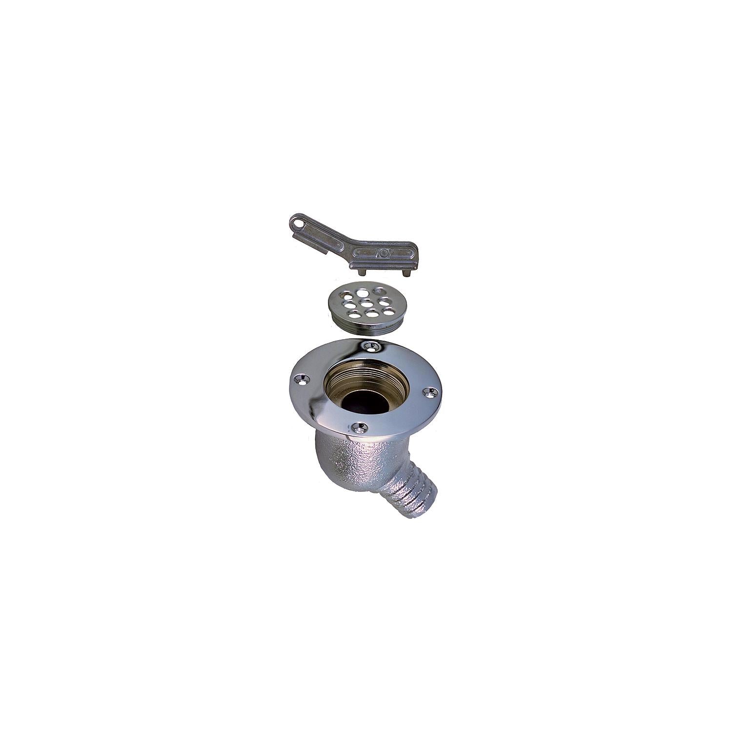 Perko 0142002CHR Chrome Cockpit Scupper, 1-1/2