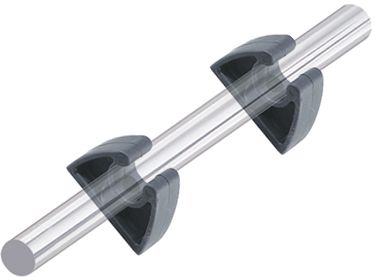 Perko 0477DP0BLK Pole Storage Clips for 3/4" Tubing