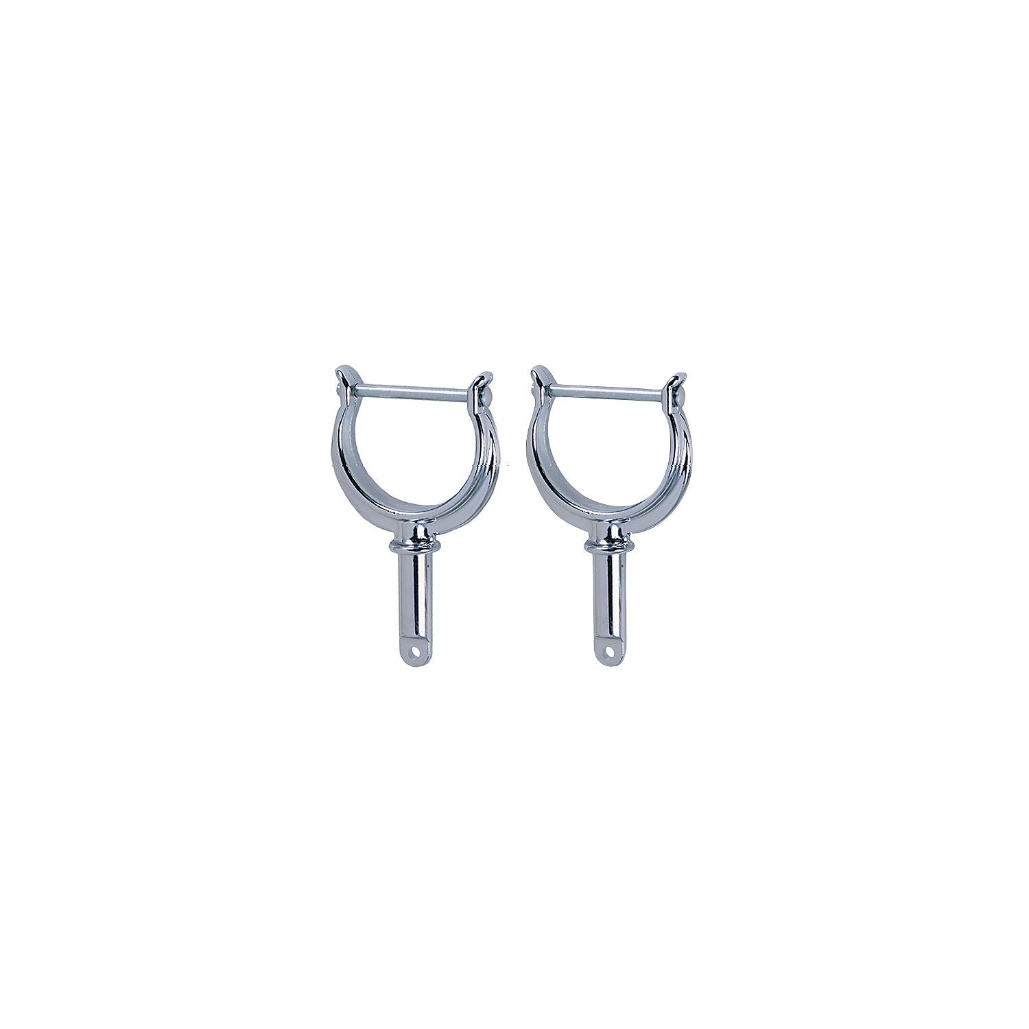 Perko 1227DP0CHR N.River Rowlock Horns Chrome, Chrome Plated Zinc, Pr.