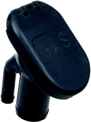 Perko 1318DPGBLK Black Plastic Gas Fill & Tank Vent w/Angled Neck