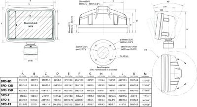 Scanstrut SPD-12-W ScanStrut Deck Pod - 12