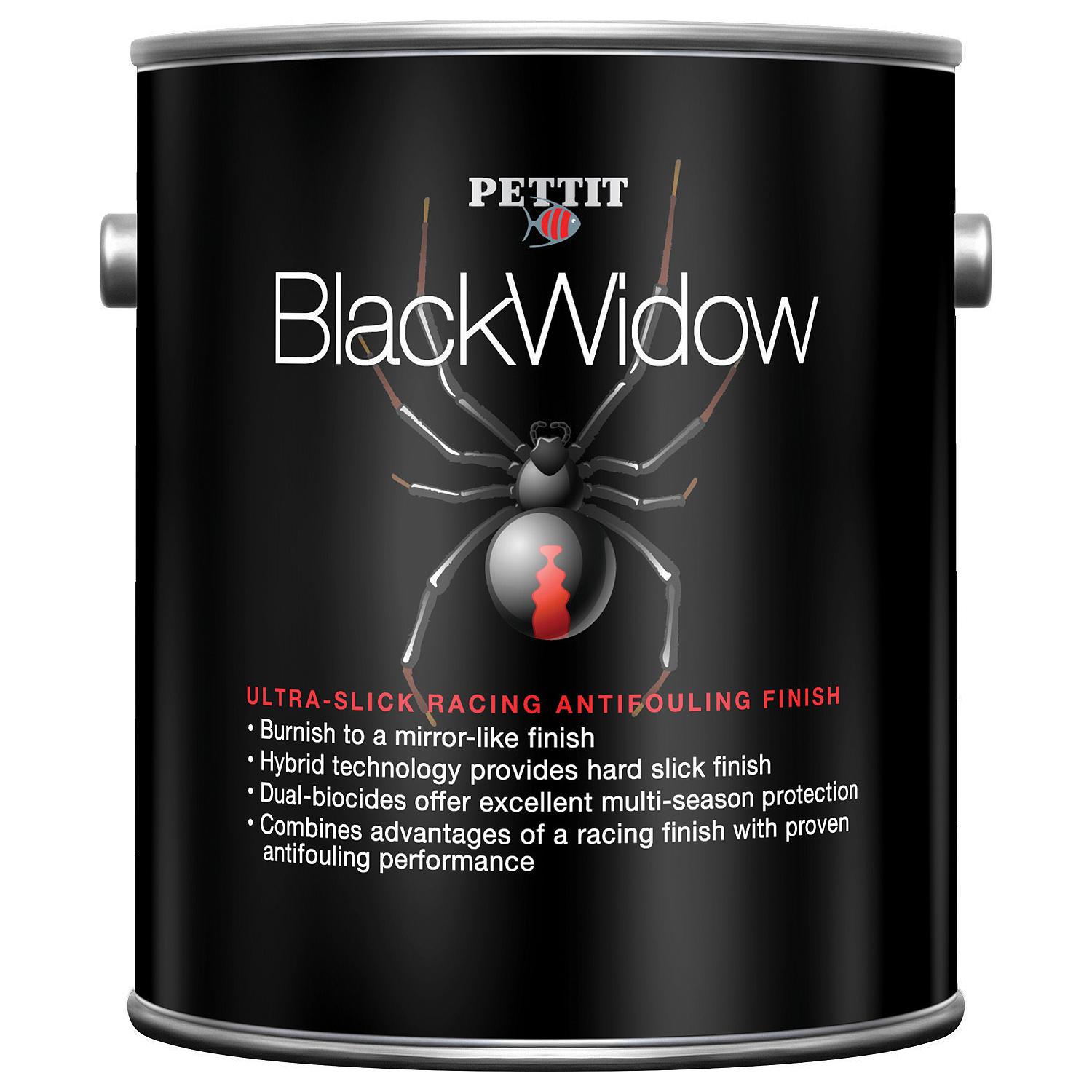 Pettit 1186906 1869G Black Widow Racing Finish, Gal., 2/case