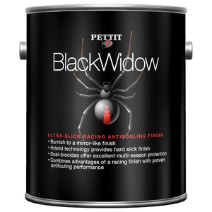 Pettit 1186906 1869G Black Widow Racing Finish, Gal., 2/case