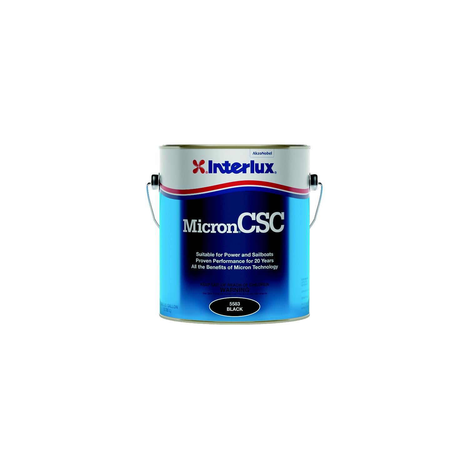 Interlux Y5584/1 5584G MicronÂ® CSC Bottom Paint, Shark White Gal., 2/case