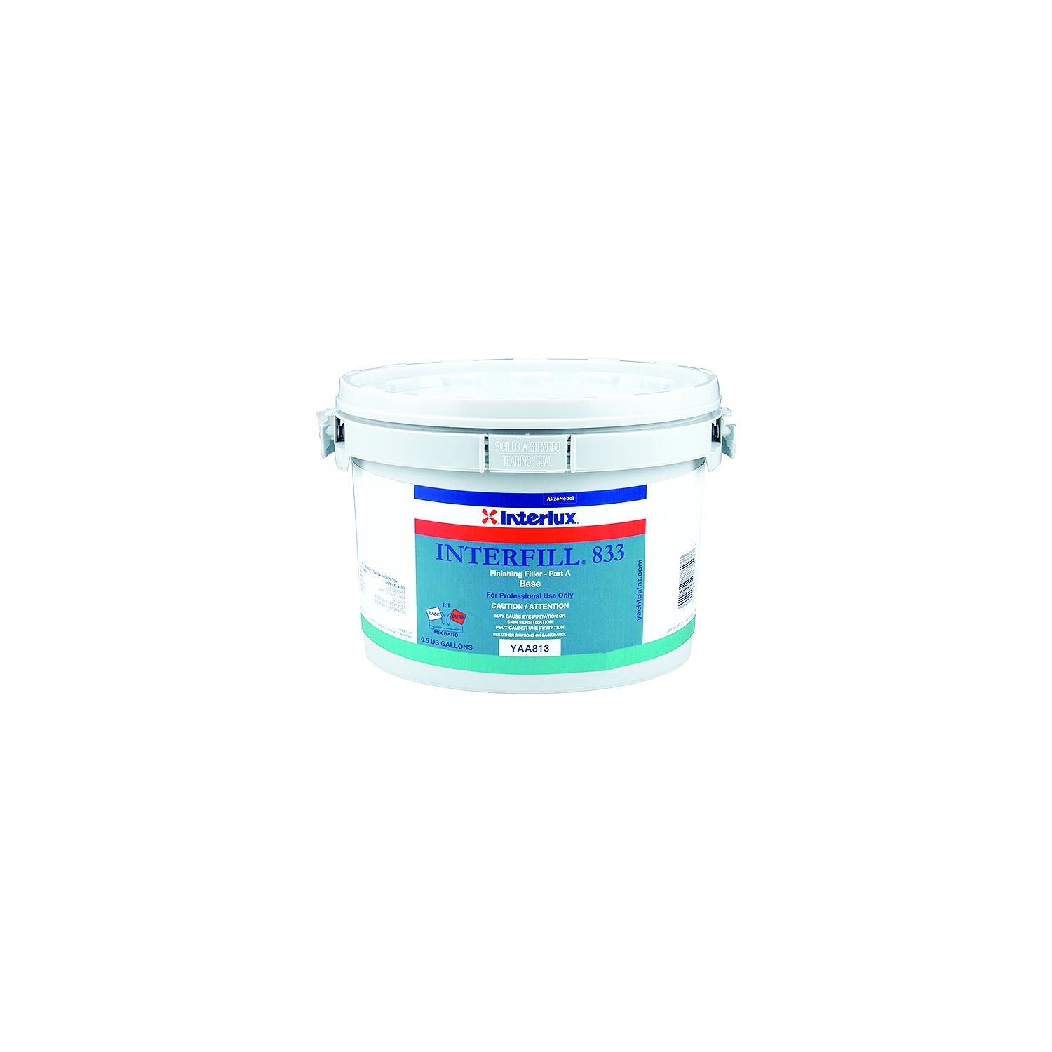 Interlux YAA813/HG Interfill 833 Fine Finishing Fairing Compount, Part A Base, 1/2 Gal.