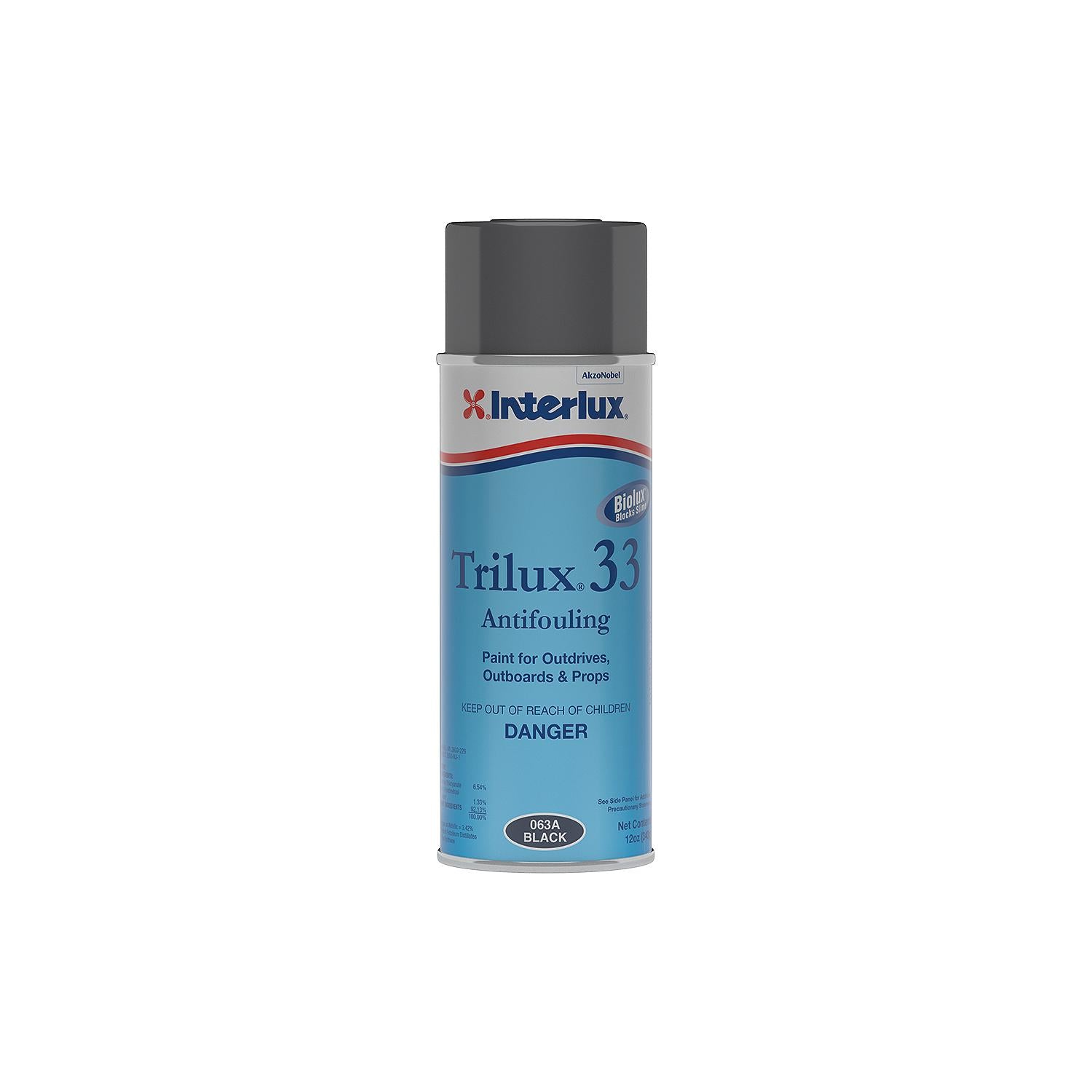 Interlux YBA064A/16 YBA064A16 Trilux 33 Antifouling Paint, Spray Can, Gray