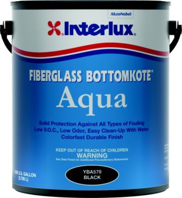 Interlux YBA579/3 YBA5793 Fiberglass BottomkoteÂ® Aqua, Black 3-Gal.