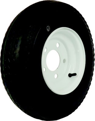 Loadstar Tires 30800 Bias Tire and Wheel (Rim) Assembly K353 530-12 5 Hole 6 Ply White, Conventional