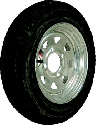 Loadstar Tires 30710 Bias Tire and Wheel (Rim) Assembly 530-12 4 Hole Ply