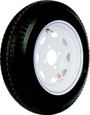 Loadstar Tires 30780 Bias Tire and Wheel (Rim) Assembly 530-12 4 Hole 6 Ply