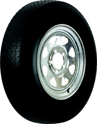 Loadstar Tires 3S880 Bias Tire and Wheel (Rim) Assembly ST225/75D-15 6 Hole D Ply