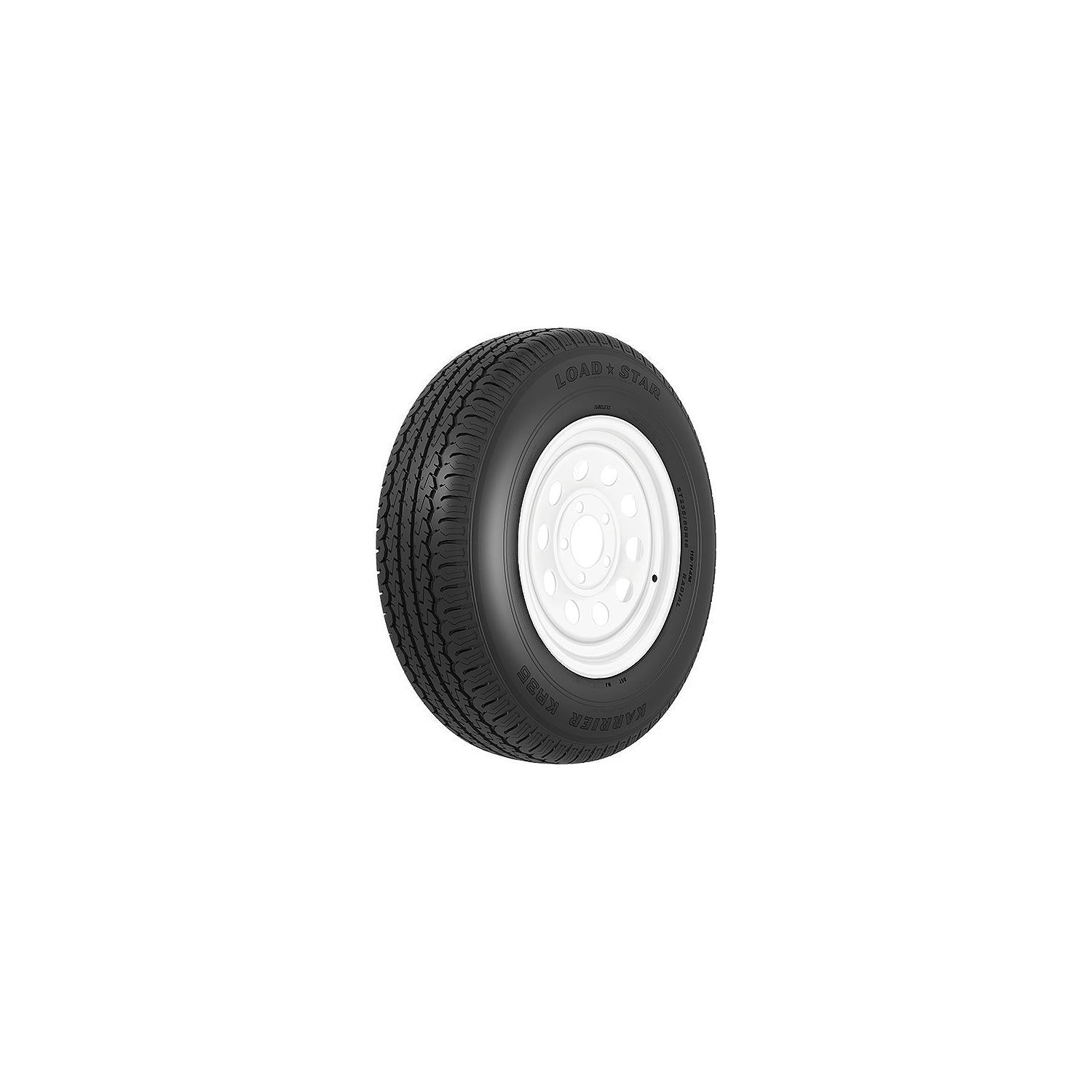Loadstar Tires 31991 ST Radial Tire and Wheel (Rim) Assembly Directional ST185/80R-13 5 Hole C Ply