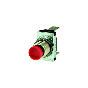 BEP 1001401 Momentary Contact Switch Offâ€“(On), Red