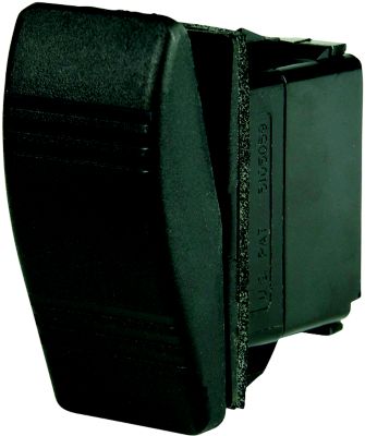 BEP 1001810 Weather Resistant Contura Rocker Switch, Off-(On), DPST, 1/4