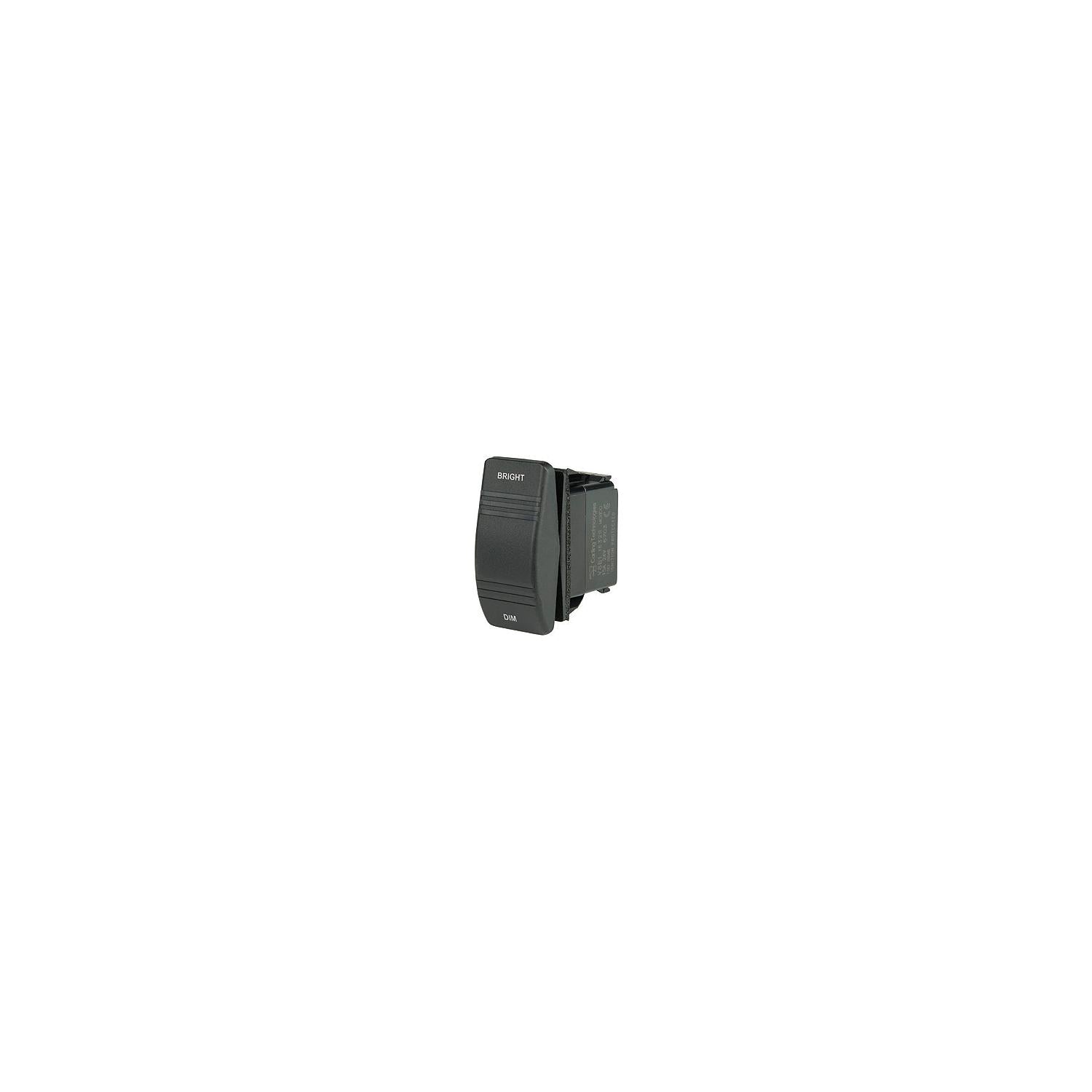 BEP 1001806 Weather Resistant Contura Dimmer Rocker Switch, (On)-Offâ€“(On), SPDT, 1/4