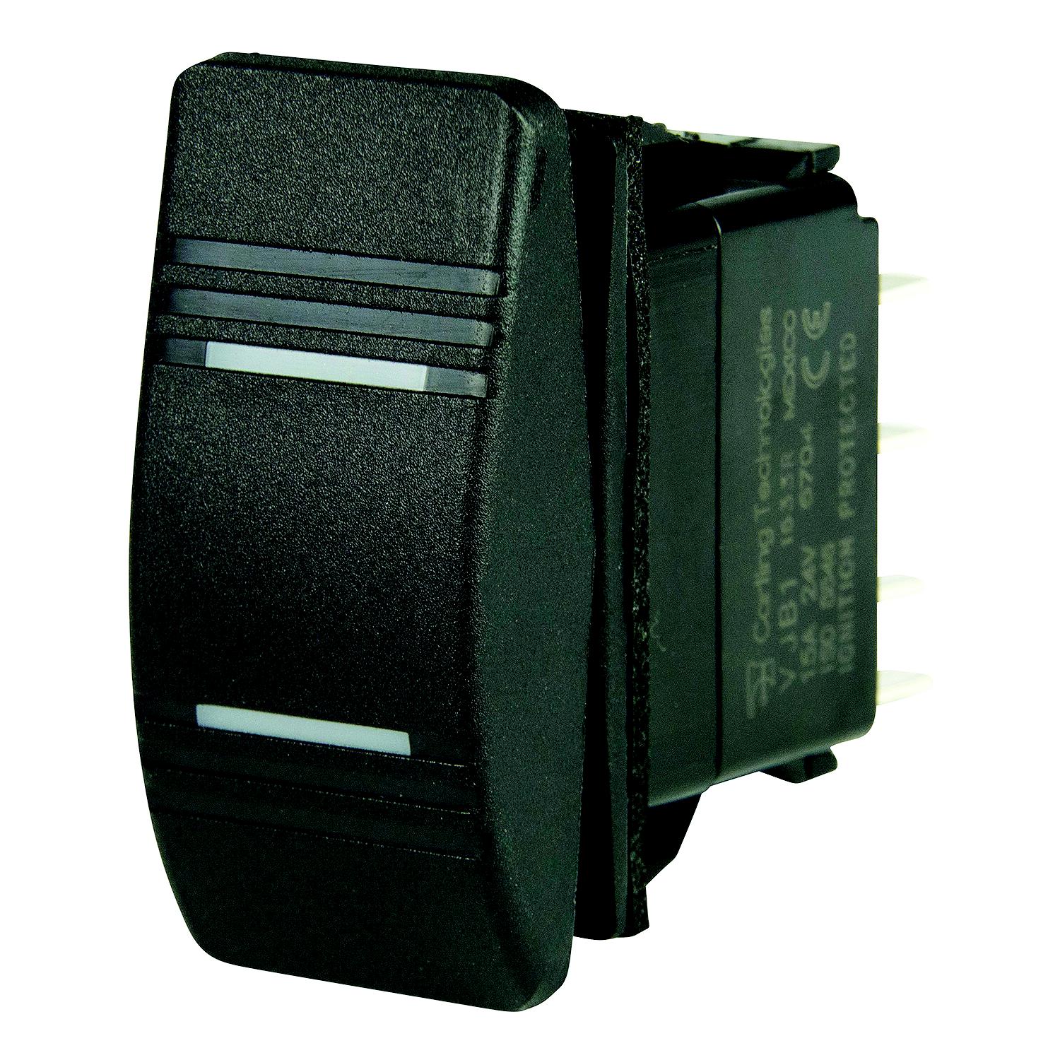 BEP 1001808 Weather Resistant Contura Rocker Switch, On-Off-On, DPDT, 1/4