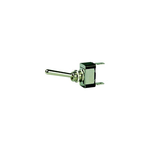 BEP 1002013 Chrome Plated Toggle Switch, Off-On, SPST, 1/4