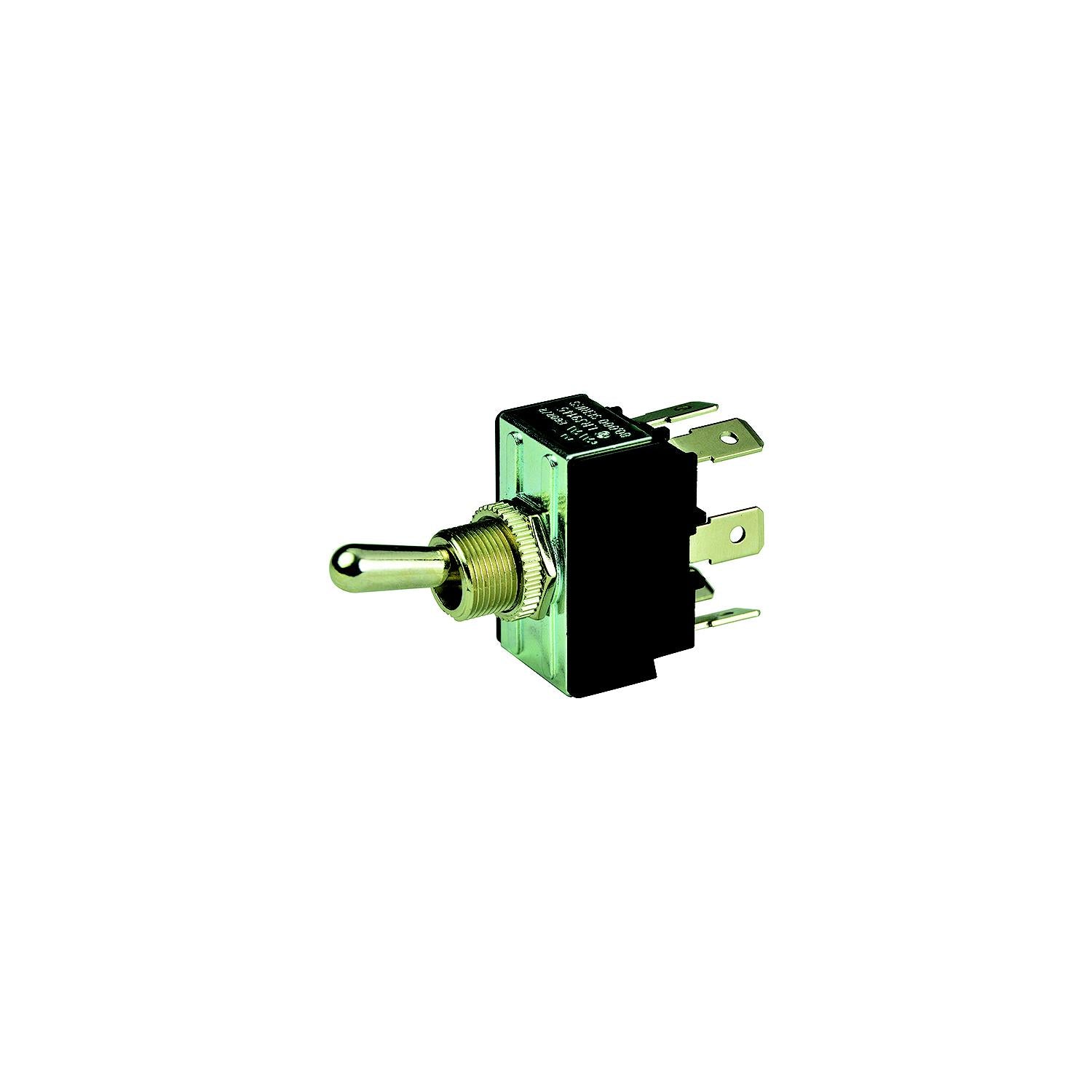 BEP 1002014 Chrome Plated Toggle Switch, On-Off-(On), DPDT, 1/4