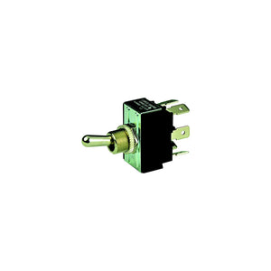 BEP 1002014 Chrome Plated Toggle Switch, On-Off-(On), DPDT, 1/4