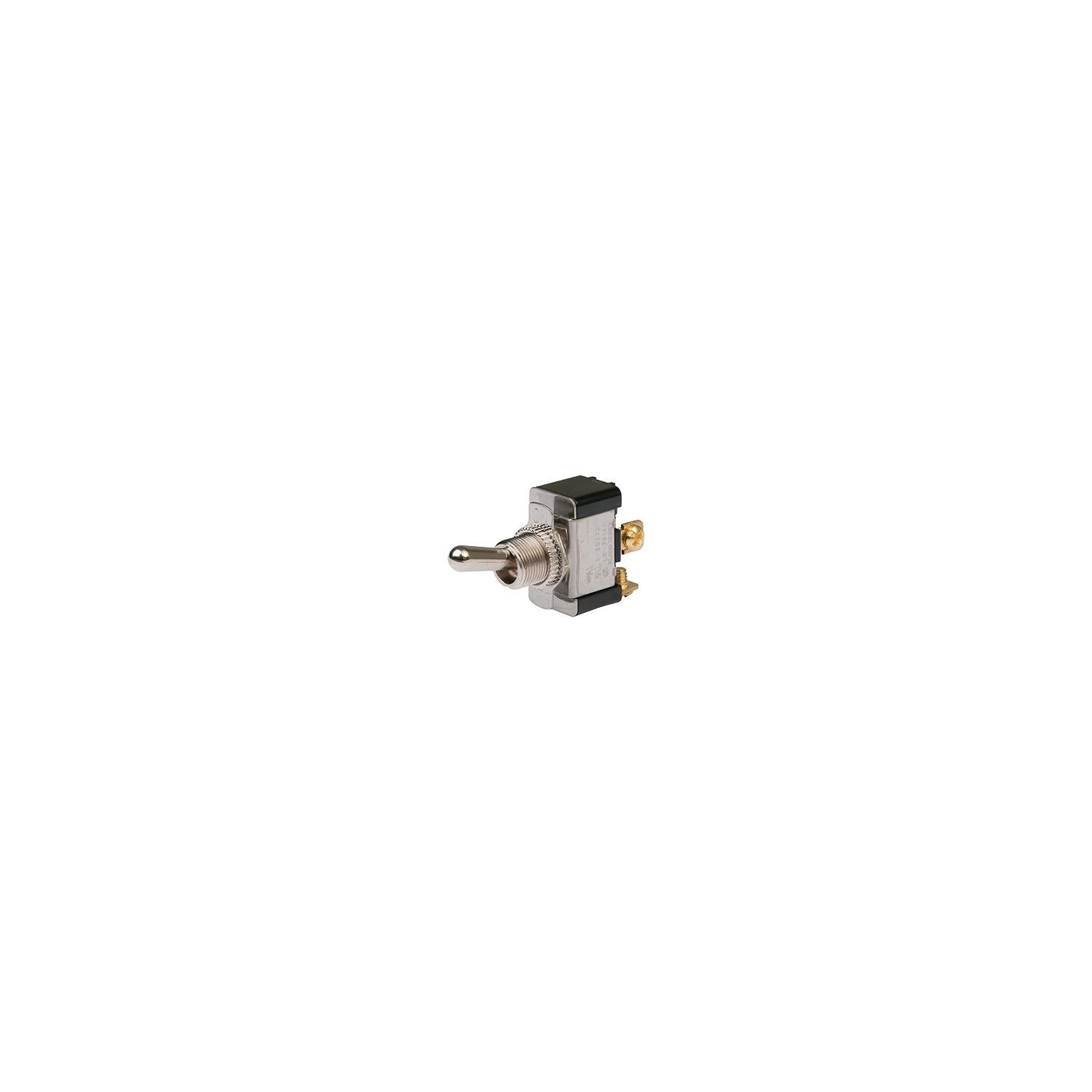 BEP 1002024 Chrome Plated Toggle Switch, Off-On, SPST, #6â€“32 Screw Terminals