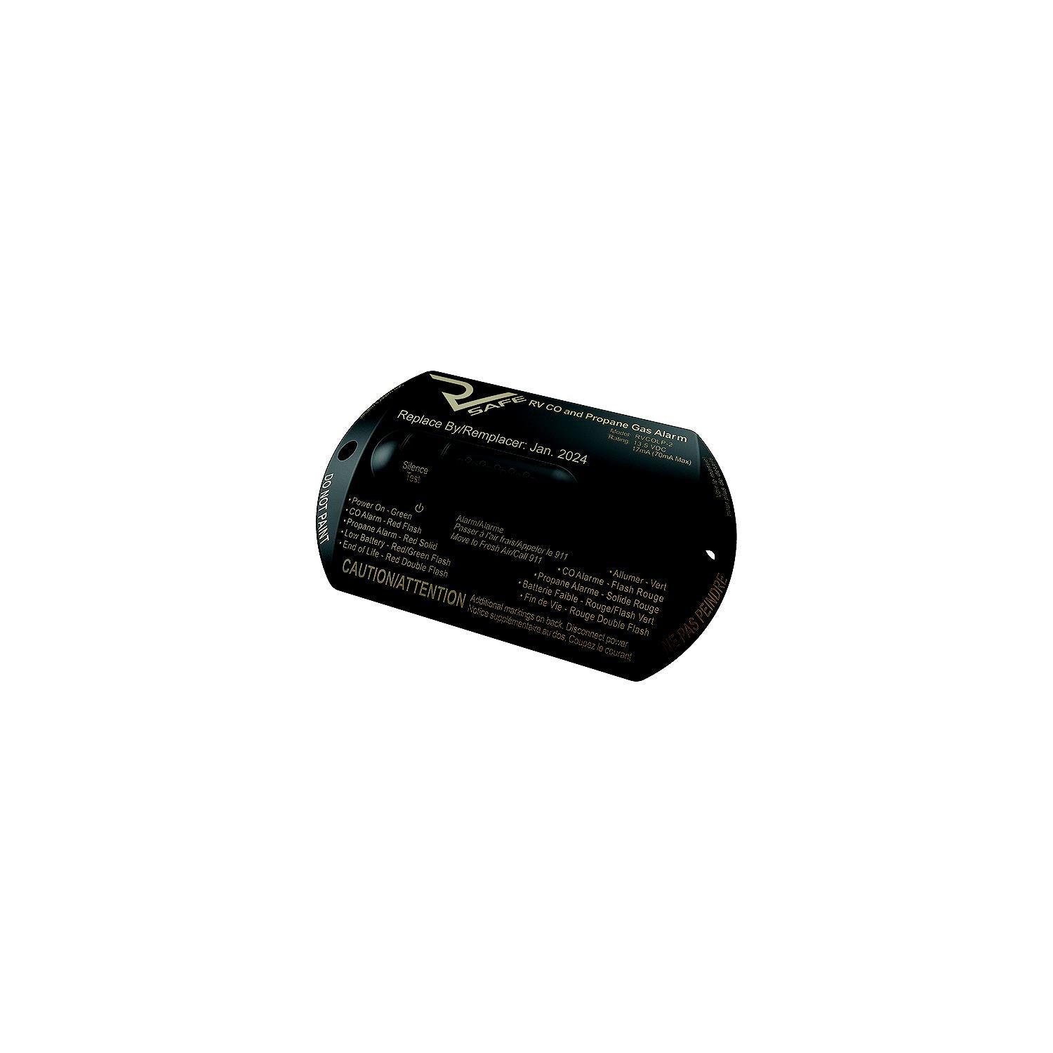 Safe Alarms RVCOLP-2B RV RVCOLP2B Combination CO And Propane Alarm, Black, 2-Wire