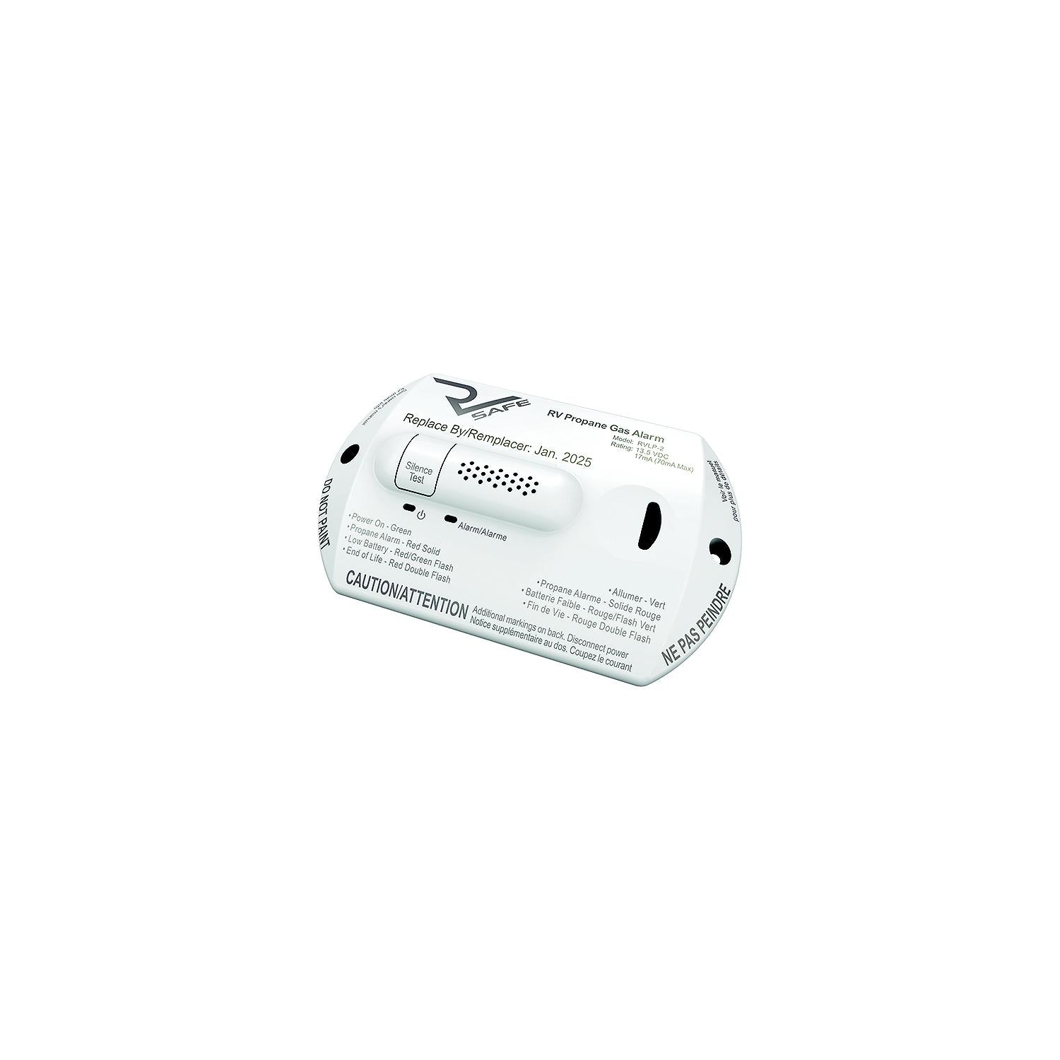 Safe Alarms RVLP-2W RV RVLP2W Propane Alarm, White, 2-Wire