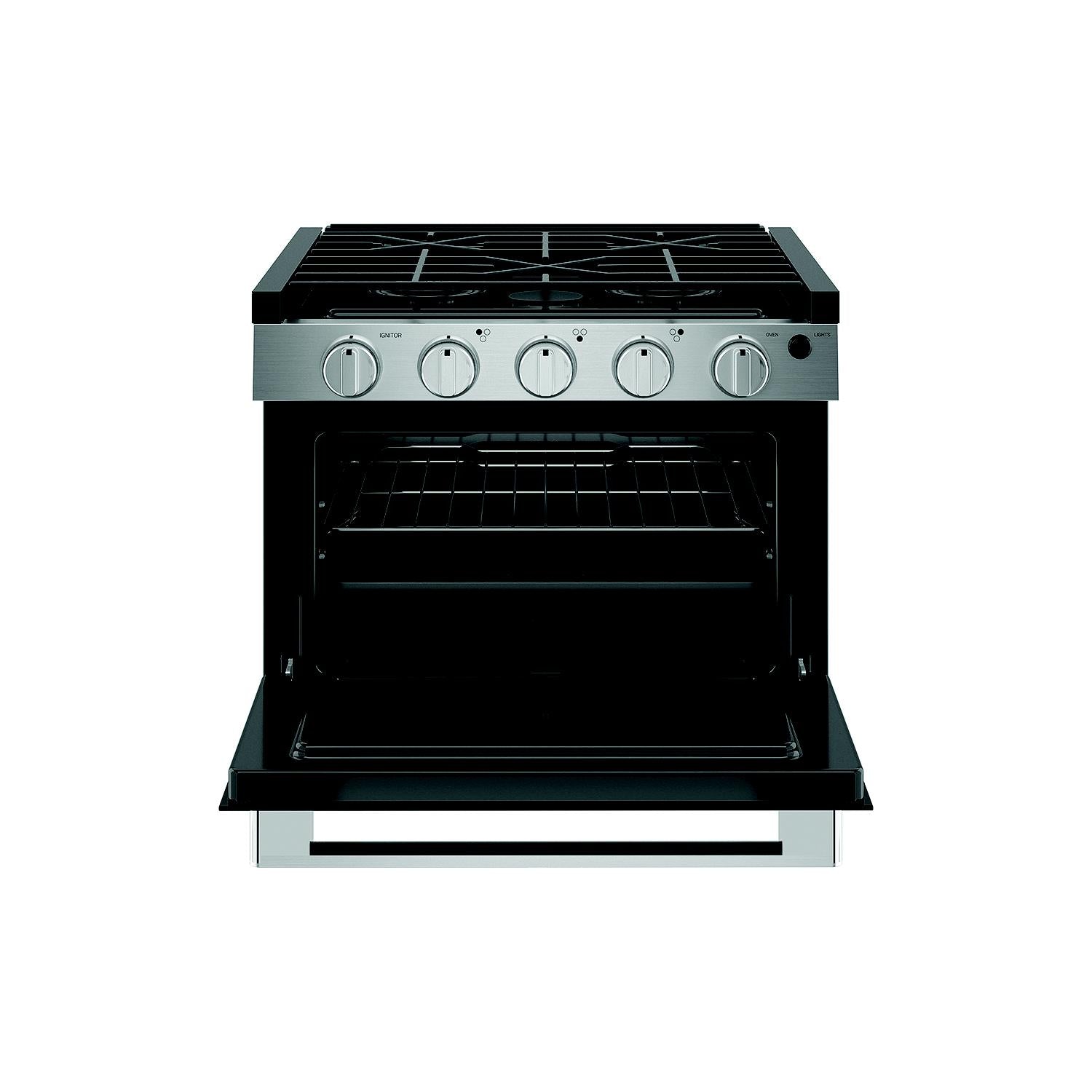 GE Appliances PLD617RTSS Drop-In Gas Range, 17
